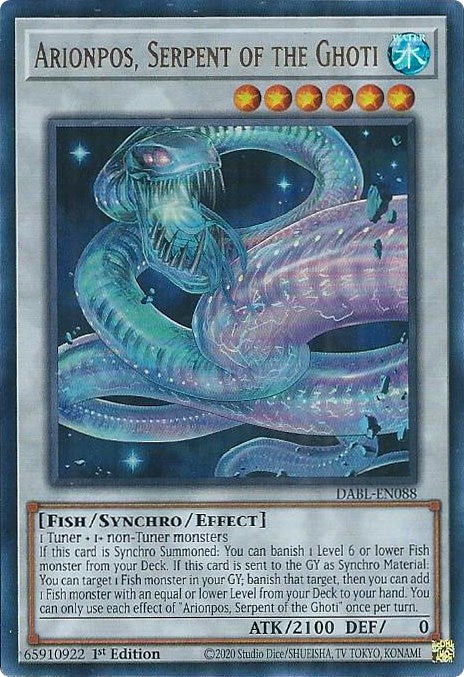 Arionpos, Serpent of the Ghoti [DABL-EN088] Ultra Rare | Gear Gaming Bentonville