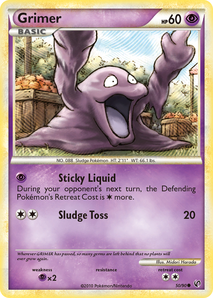 Grimer (50/90) [HeartGold & SoulSilver: Undaunted] | Gear Gaming Bentonville