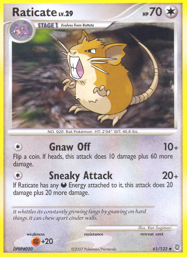 Raticate (61/132) [Diamond & Pearl: Secret Wonders] | Gear Gaming Bentonville