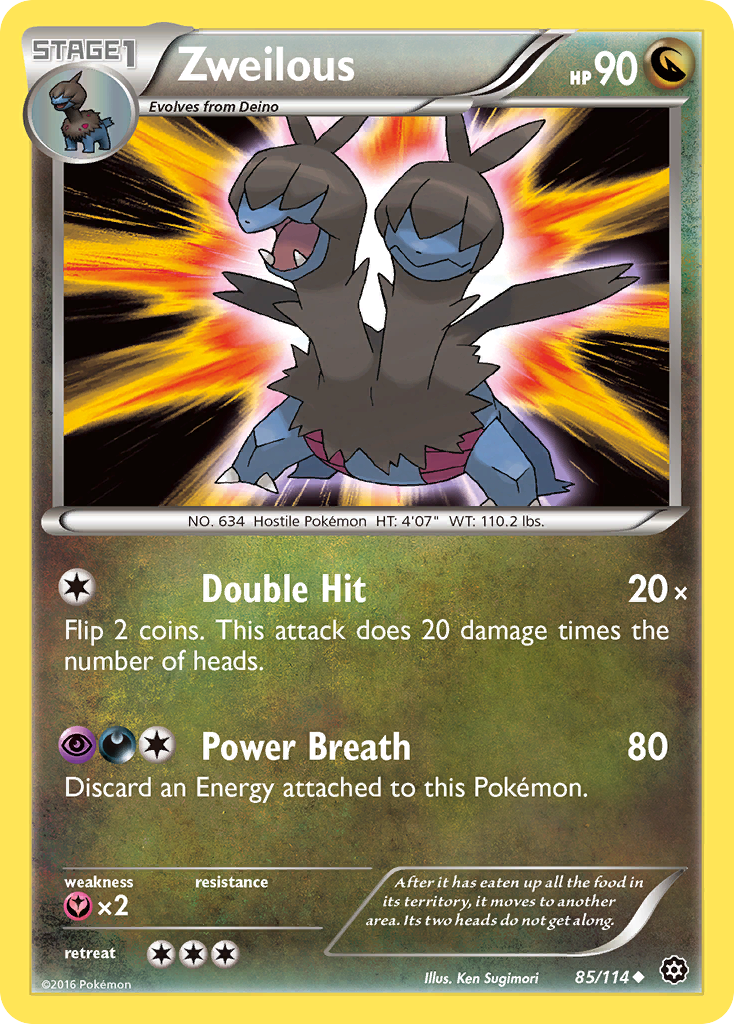 Zweilous (85/114) [XY: Steam Siege] | Gear Gaming Bentonville