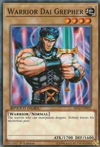 Warrior Dai Grepher [Speed Duel: Attack from the Deep] [SBAD-EN035] | Gear Gaming Bentonville