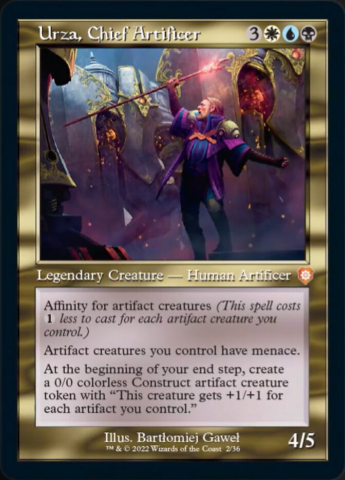 Urza, Chief Artificer (002) (Retro) [The Brothers' War Commander] | Gear Gaming Bentonville