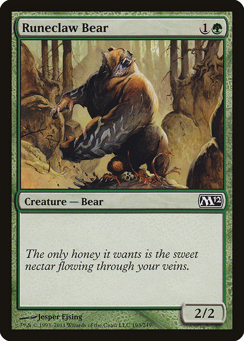 Runeclaw Bear [Magic 2012 (M12)] | Gear Gaming Bentonville