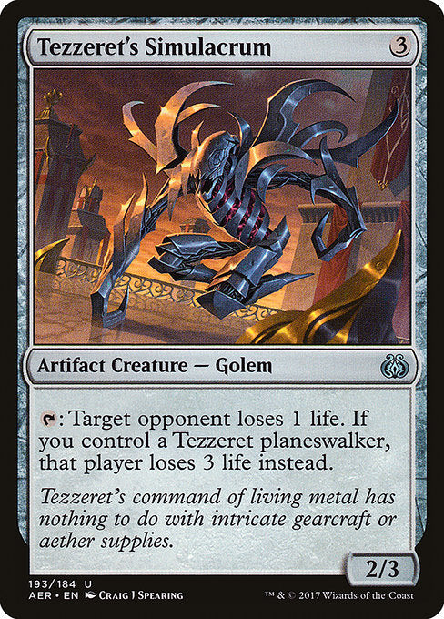 Tezzeret's Simulacrum [Aether Revolt] | Gear Gaming Bentonville