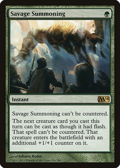 Savage Summoning [Magic 2014 (M14)] | Gear Gaming Bentonville