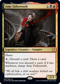 Anje Falkenrath (Commander 2019) [Oversize Cards] | Gear Gaming Bentonville