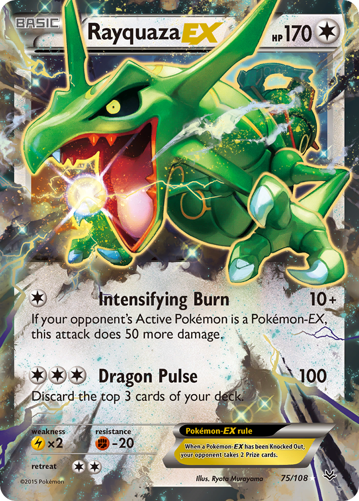 Rayquaza EX (75/108) [XY: Roaring Skies] | Gear Gaming Bentonville