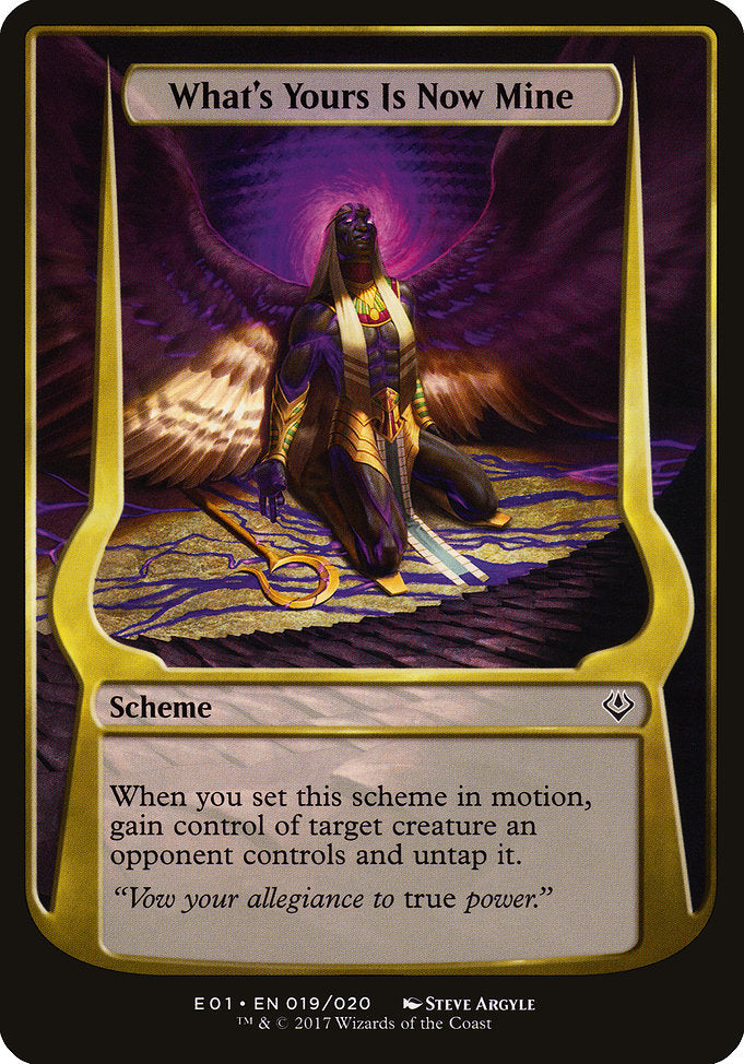 What's Yours Is Now Mine (Archenemy: Nicol Bolas) [Oversize Cards] | Gear Gaming Bentonville