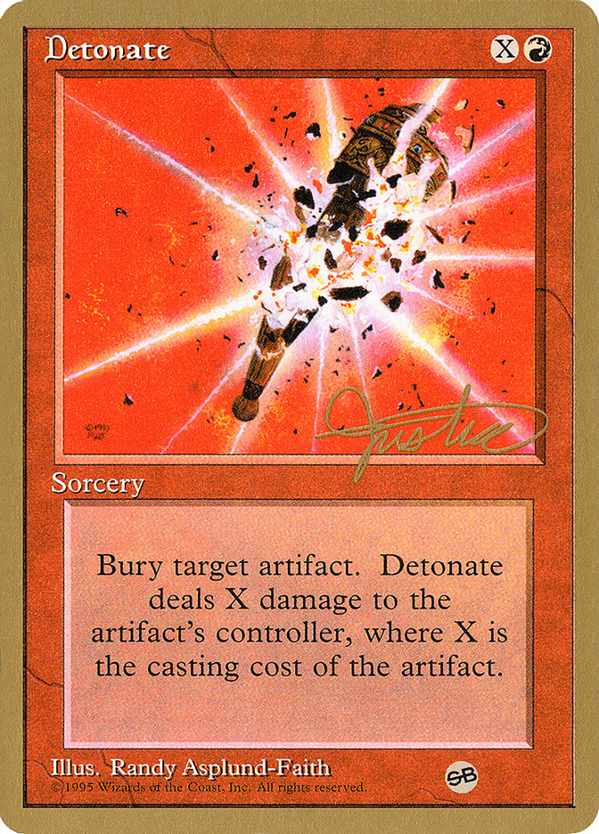 Detonate (Mark Justice) (SB) [Pro Tour Collector Set] | Gear Gaming Bentonville