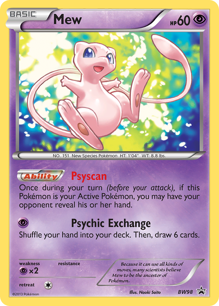 Mew (BW98) [Black & White: Black Star Promos] | Gear Gaming Bentonville