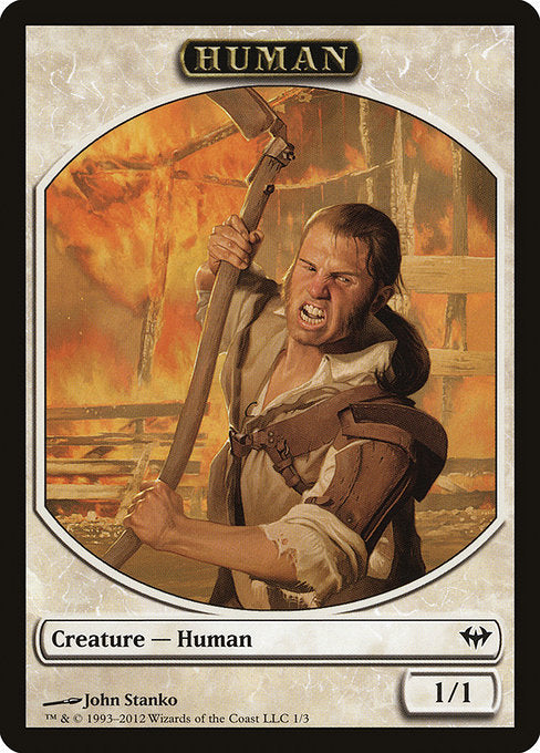 Human Token [Dark Ascension] | Gear Gaming Bentonville