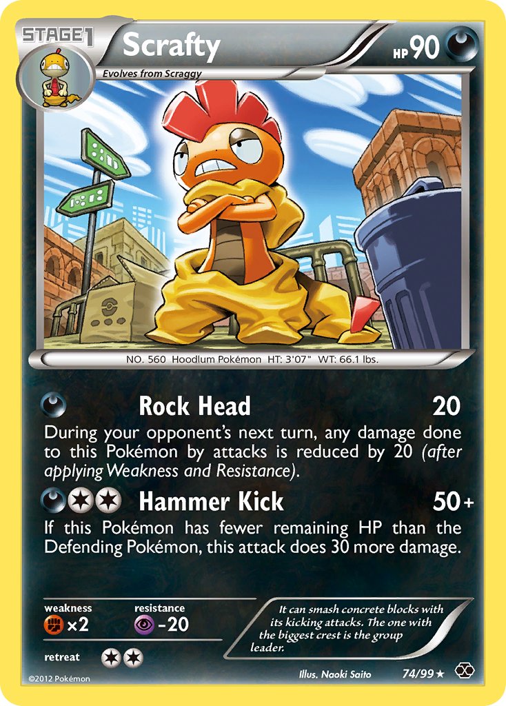 Scrafty (74/99) (Theme Deck Exclusive) [Black & White: Next Destinies] | Gear Gaming Bentonville