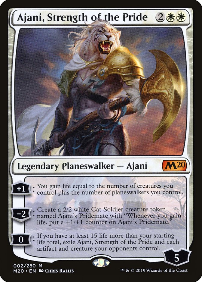 Ajani, Strength of the Pride [Core Set 2020] | Gear Gaming Bentonville