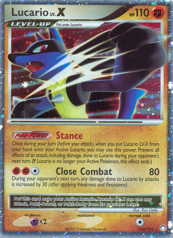 Lucario LV.X (122/123) [Diamond & Pearl: Mysterious Treasures] | Gear Gaming Bentonville