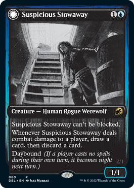 Suspicious Stowaway // Seafaring Werewolf [Innistrad: Double Feature] | Gear Gaming Bentonville