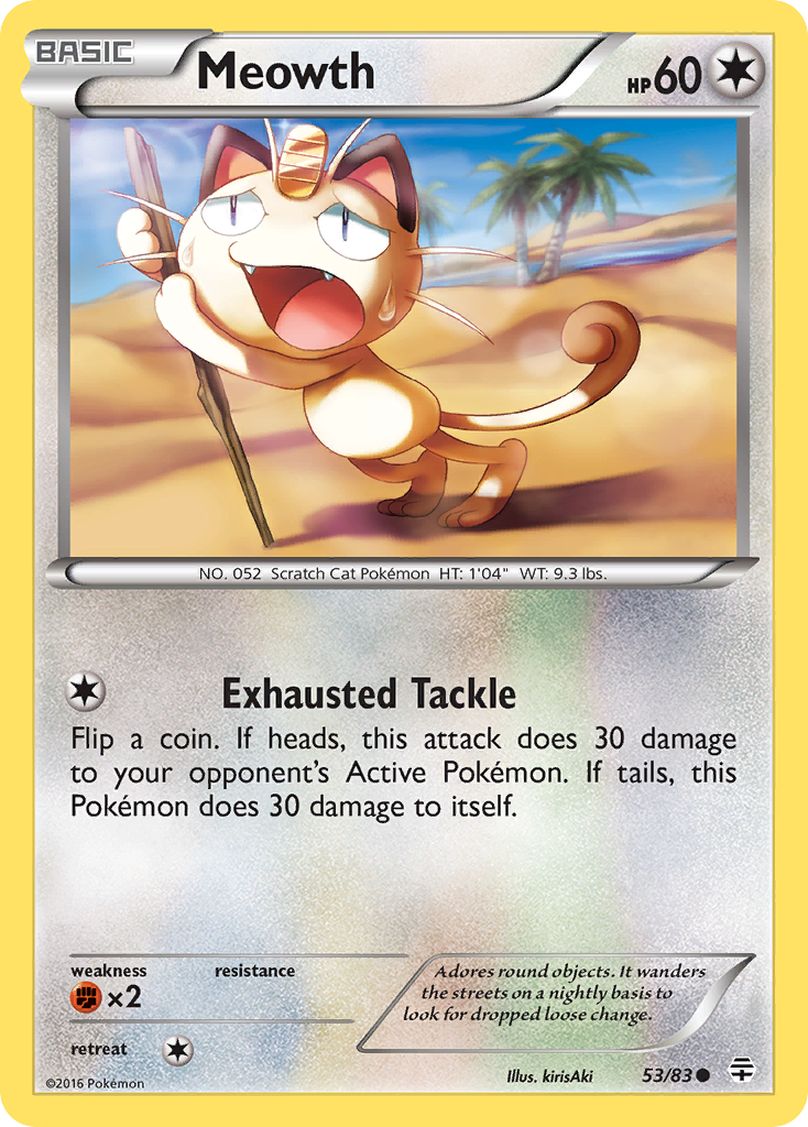 Meowth (53/83) [XY: Generations] | Gear Gaming Bentonville