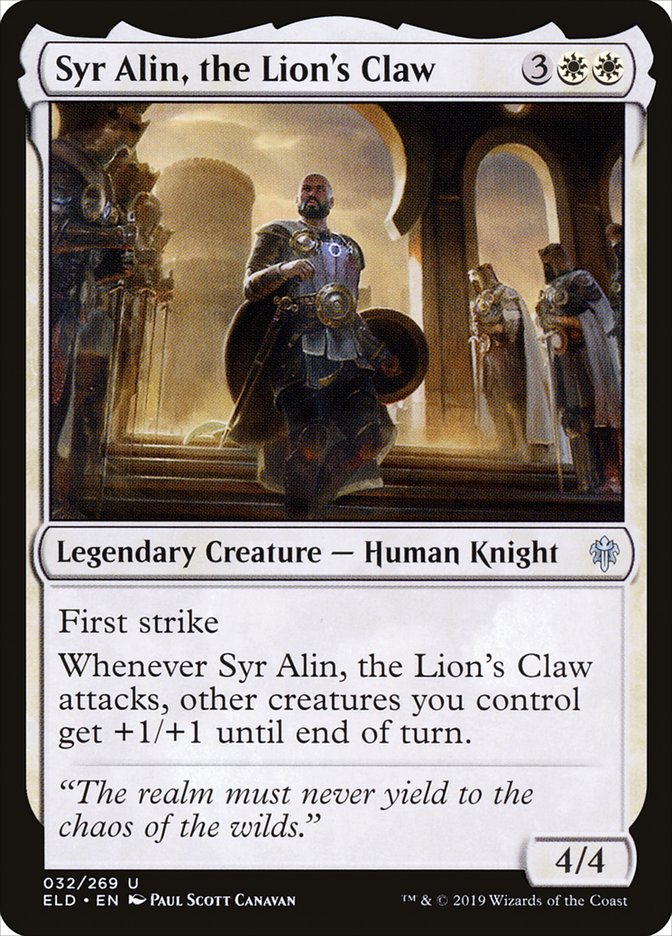 Syr Alin, the Lion's Claw [Throne of Eldraine] | Gear Gaming Bentonville