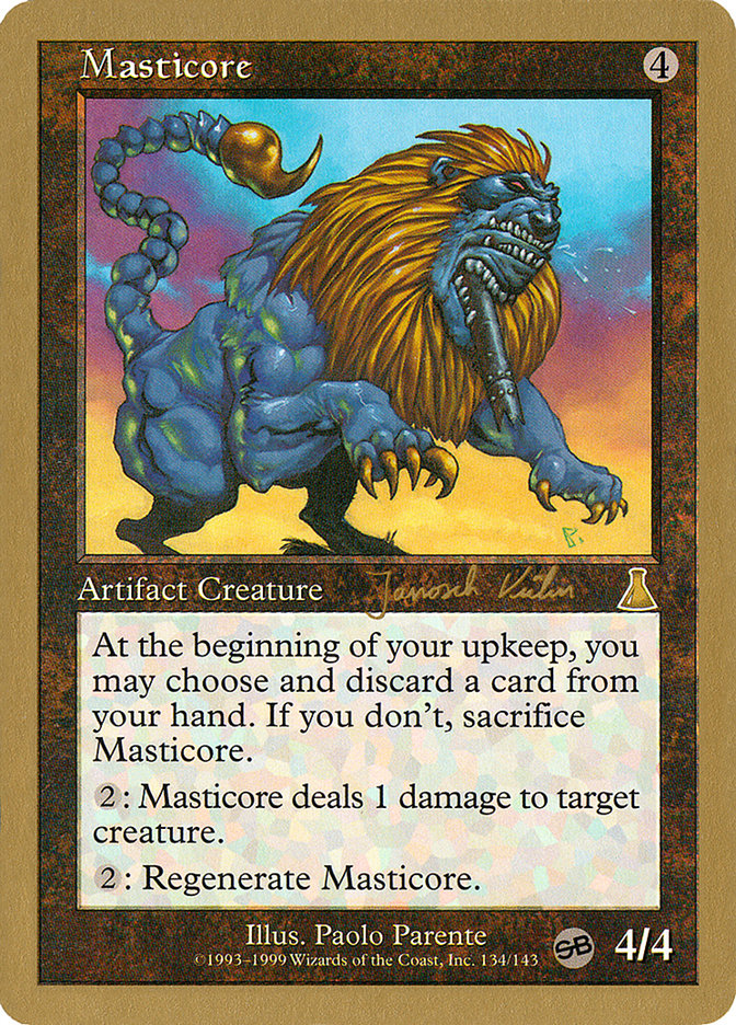 Masticore (Janosch Kuhn) (SB) [World Championship Decks 2000] | Gear Gaming Bentonville