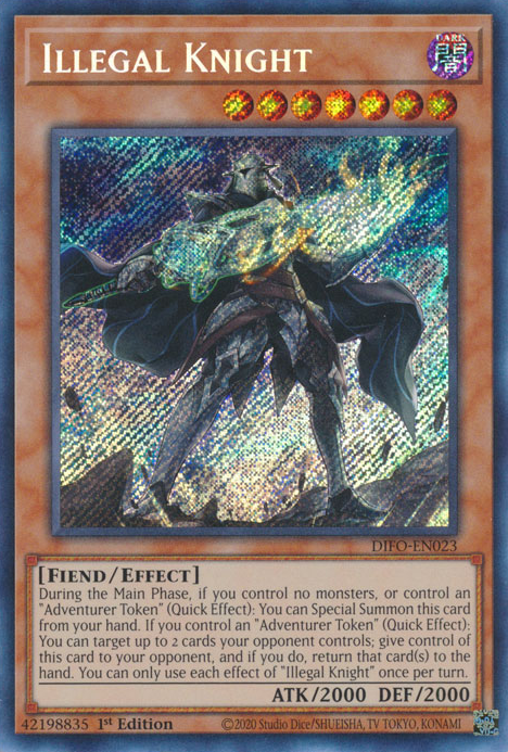 Illegal Knight [DIFO-EN023] Secret Rare | Gear Gaming Bentonville