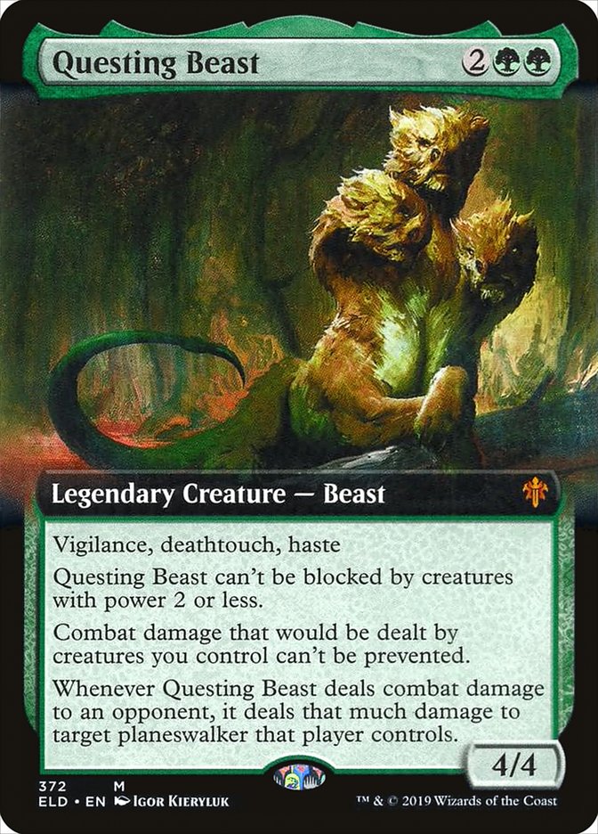 Questing Beast (Extended Art) [Throne of Eldraine] | Gear Gaming Bentonville