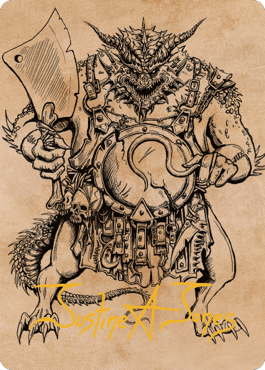 Thrakkus the Butcher Art Card (Gold-Stamped Signature) [Commander Legends: Battle for Baldur's Gate Art Series] | Gear Gaming Bentonville