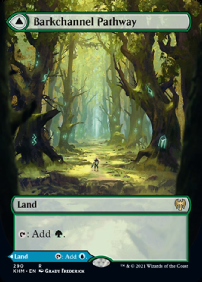 Barkchannel Pathway // Tidechannel Pathway (Borderless Alternate Art) [Kaldheim] | Gear Gaming Bentonville