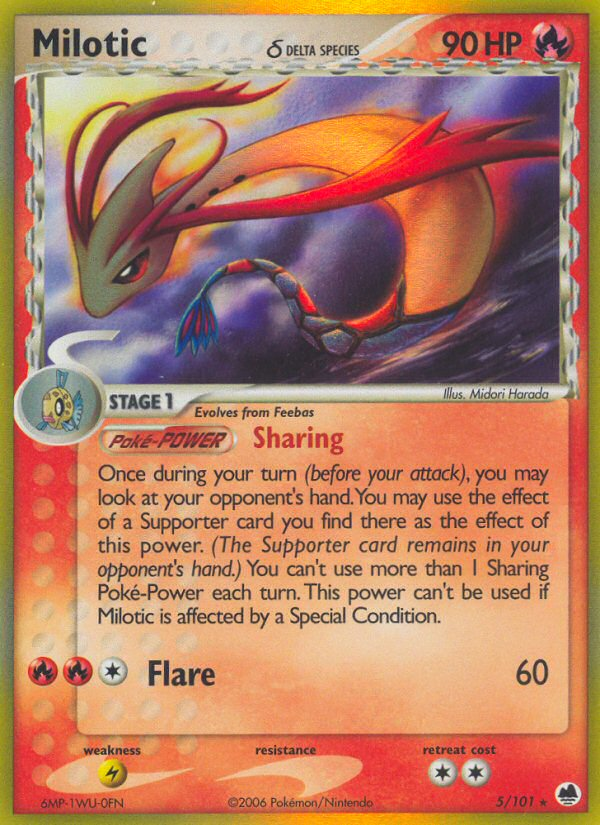 Milotic (5/101) (Delta Species) [EX: Dragon Frontiers] | Gear Gaming Bentonville