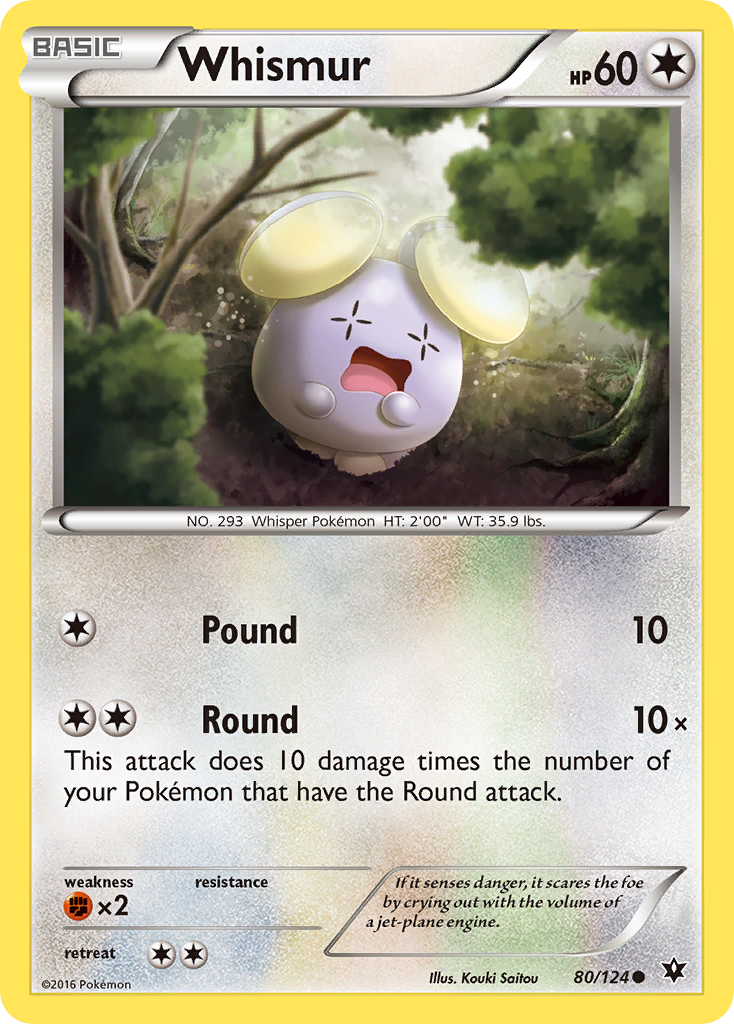 Whismur (80/124) [XY: Fates Collide] | Gear Gaming Bentonville