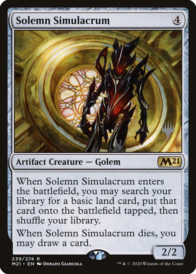 Solemn Simulacrum (Promo Pack) [Core Set 2021 Promos] | Gear Gaming Bentonville