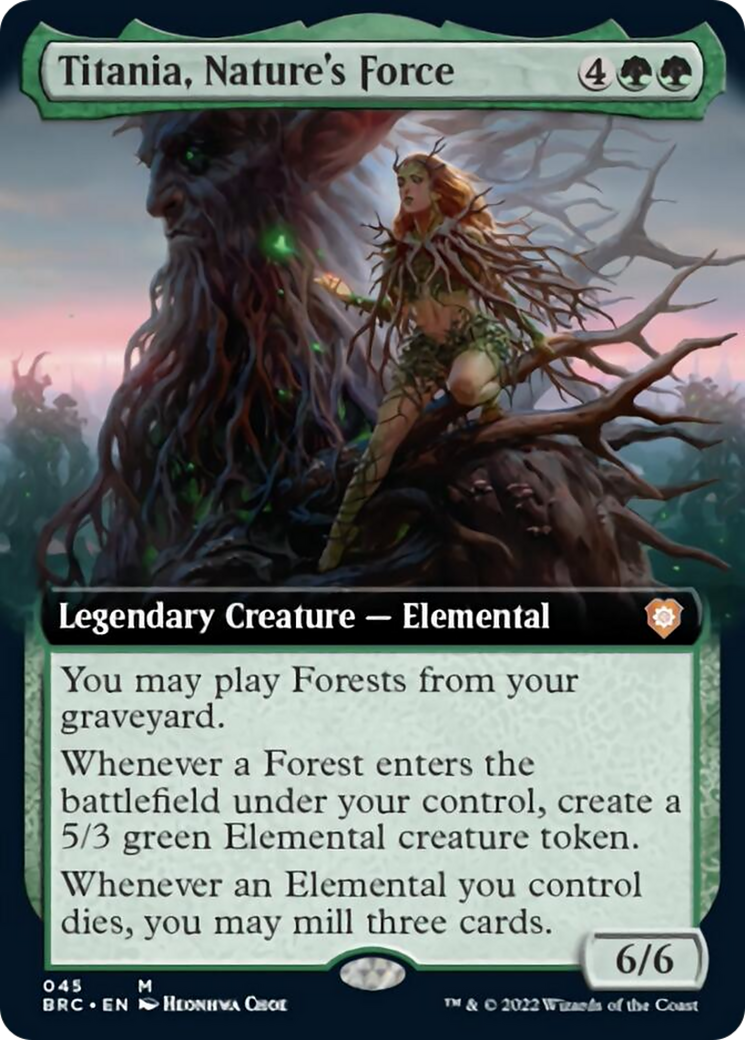 Titania, Nature's Force (Extended Art) [The Brothers' War Commander] | Gear Gaming Bentonville