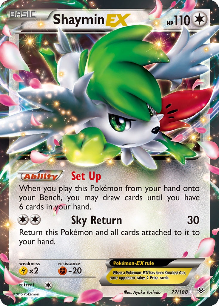 Shaymin EX (77/108) [XY: Roaring Skies] | Gear Gaming Bentonville