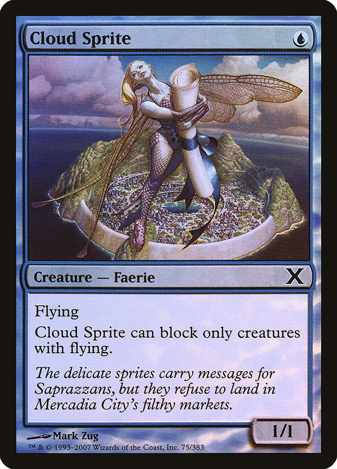 Cloud Sprite (Premium Foil) [Tenth Edition] | Gear Gaming Bentonville