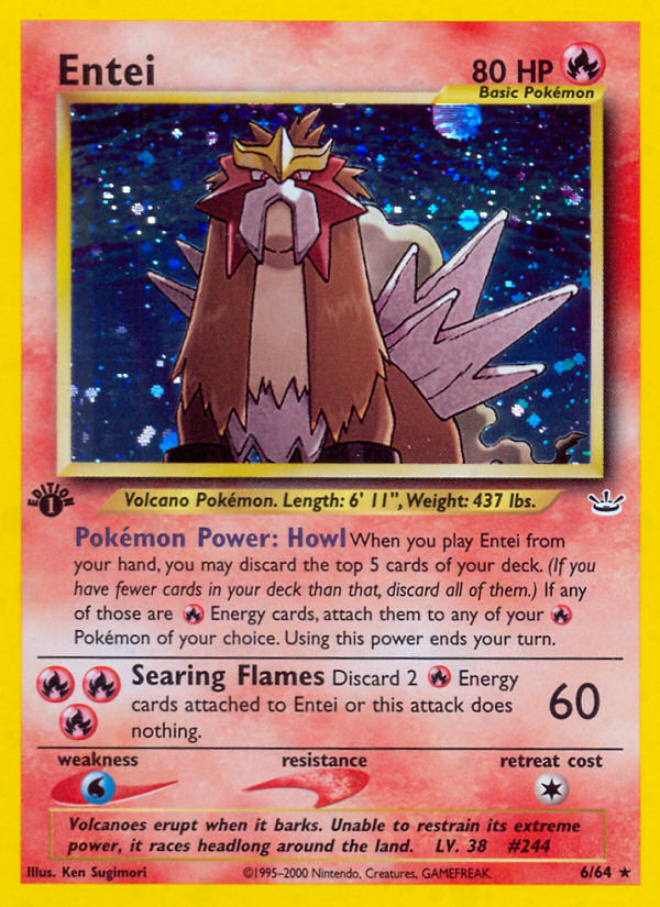 Entei (6/64) [Neo Revelation 1st Edition] | Gear Gaming Bentonville