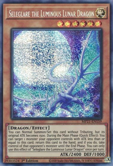 Seleglare the Luminous Lunar Dragon [MP21-EN159] Prismatic Secret Rare | Gear Gaming Bentonville