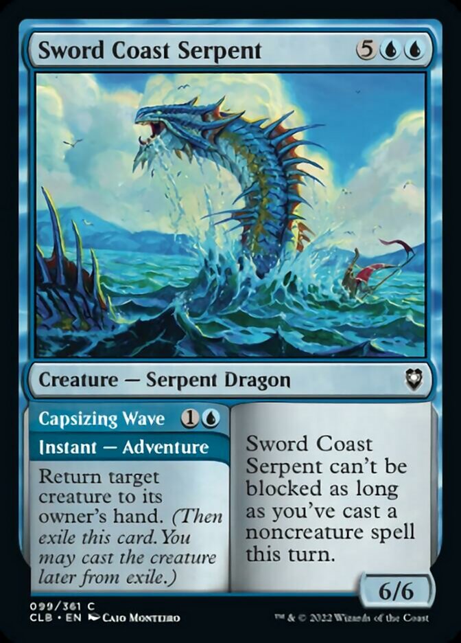 Sword Coast Serpent // Capsizing Wave [Commander Legends: Battle for Baldur's Gate] | Gear Gaming Bentonville