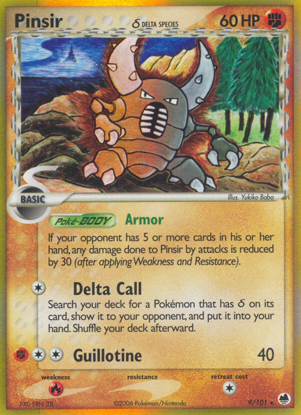 Pinsir (9/101) (Delta Species) [EX: Dragon Frontiers] | Gear Gaming Bentonville