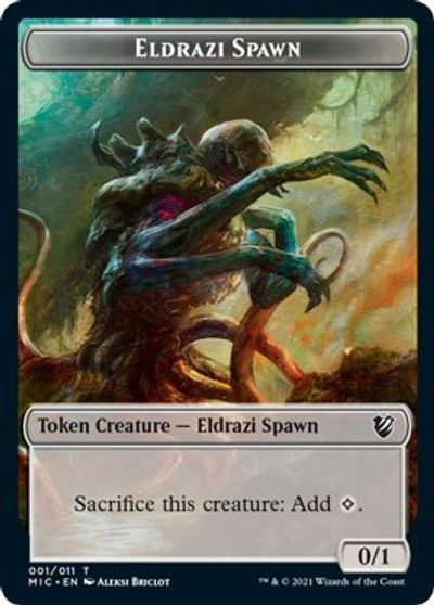 Eldrazi Spawn // Human Soldier Double-sided Token [Innistrad: Midnight Hunt Commander Tokens] | Gear Gaming Bentonville