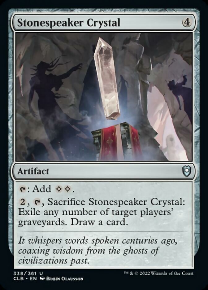 Stonespeaker Crystal [Commander Legends: Battle for Baldur's Gate] | Gear Gaming Bentonville