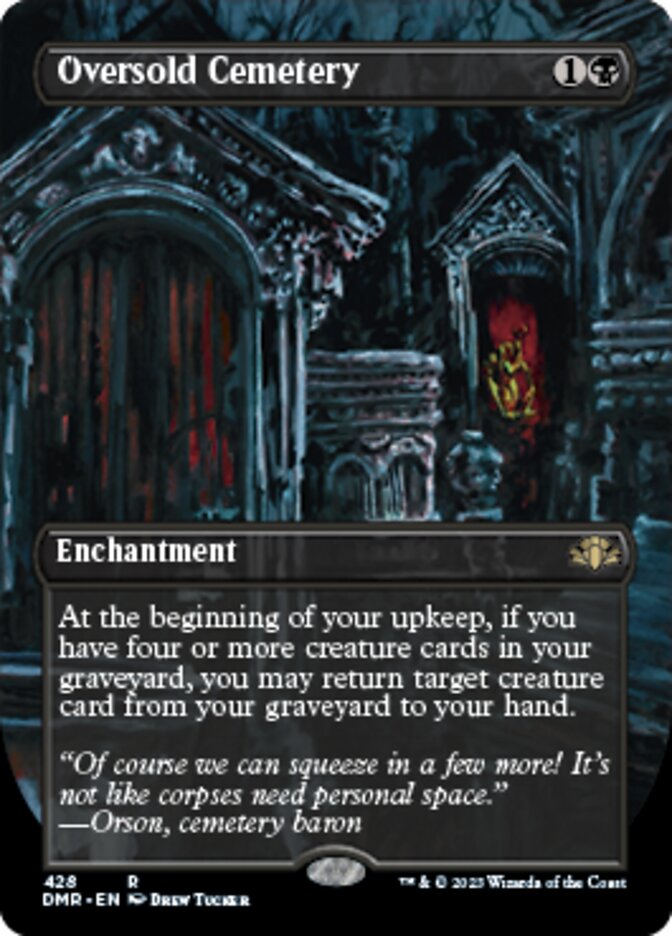 Oversold Cemetery (Borderless Alternate Art) [Dominaria Remastered] | Gear Gaming Bentonville