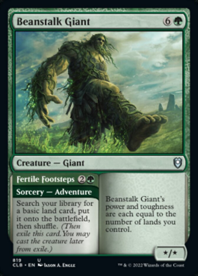 Beanstalk Giant // Fertile Footsteps [Commander Legends: Battle for Baldur's Gate] | Gear Gaming Bentonville