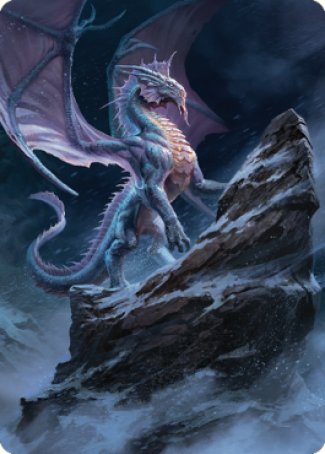 Ancient Silver Dragon Art Card (06) [Commander Legends: Battle for Baldur's Gate Art Series] | Gear Gaming Bentonville