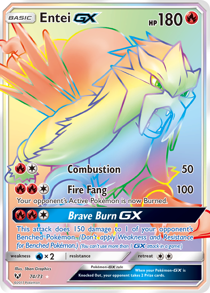 Entei GX (74/73) [Sun & Moon: Shining Legends] | Gear Gaming Bentonville