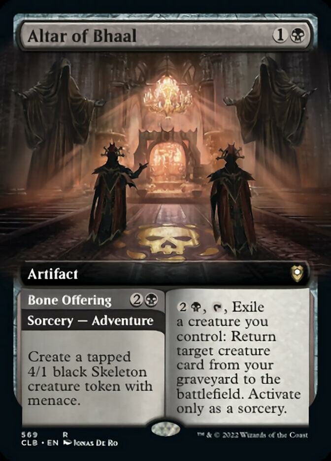 Altar of Bhaal // Bone Offering (Extended Art) [Commander Legends: Battle for Baldur's Gate] | Gear Gaming Bentonville