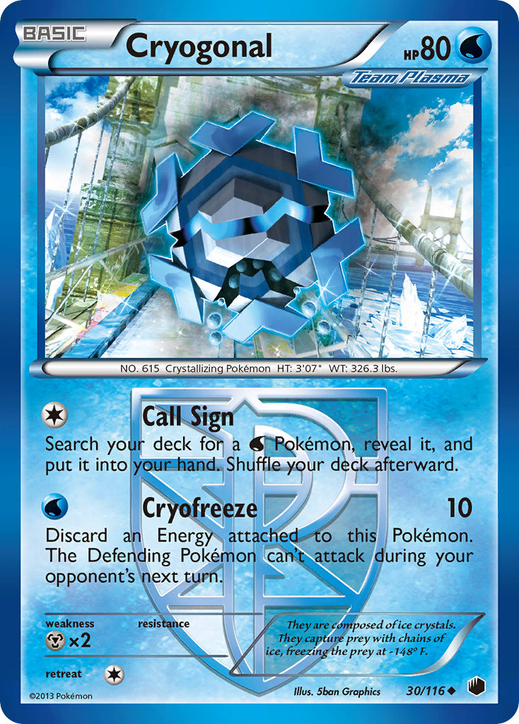 Cryogonal (30/116) [Black & White: Plasma Freeze] | Gear Gaming Bentonville