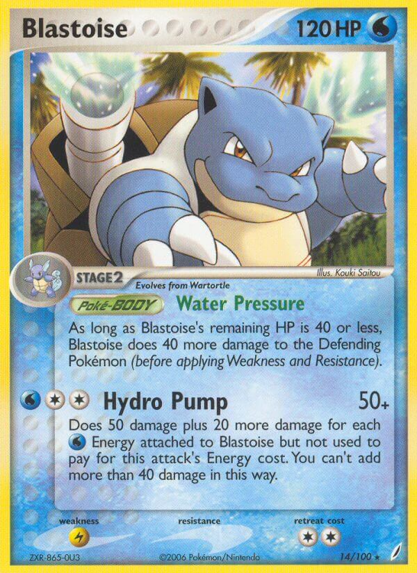 Blastoise (14/100) (Theme Deck Exclusive) [EX: Crystal Guardians] | Gear Gaming Bentonville