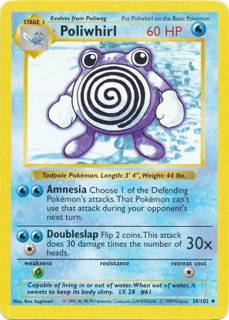 Poliwhirl (38/102) [Base Set Shadowless Unlimited] | Gear Gaming Bentonville