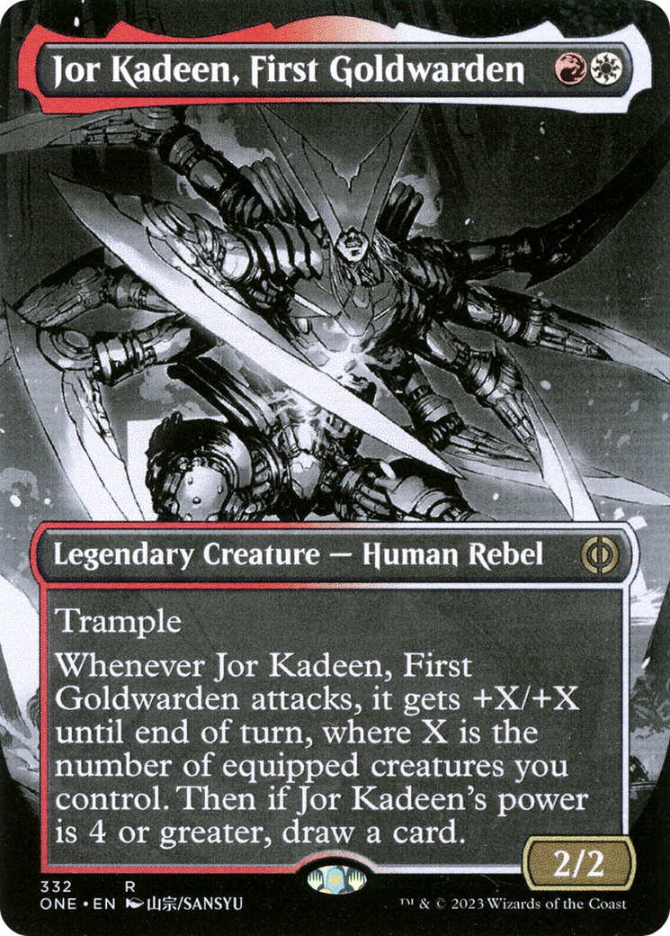 Jor Kadeen, First Goldwarden (Borderless Manga) [Phyrexia: All Will Be One] | Gear Gaming Bentonville