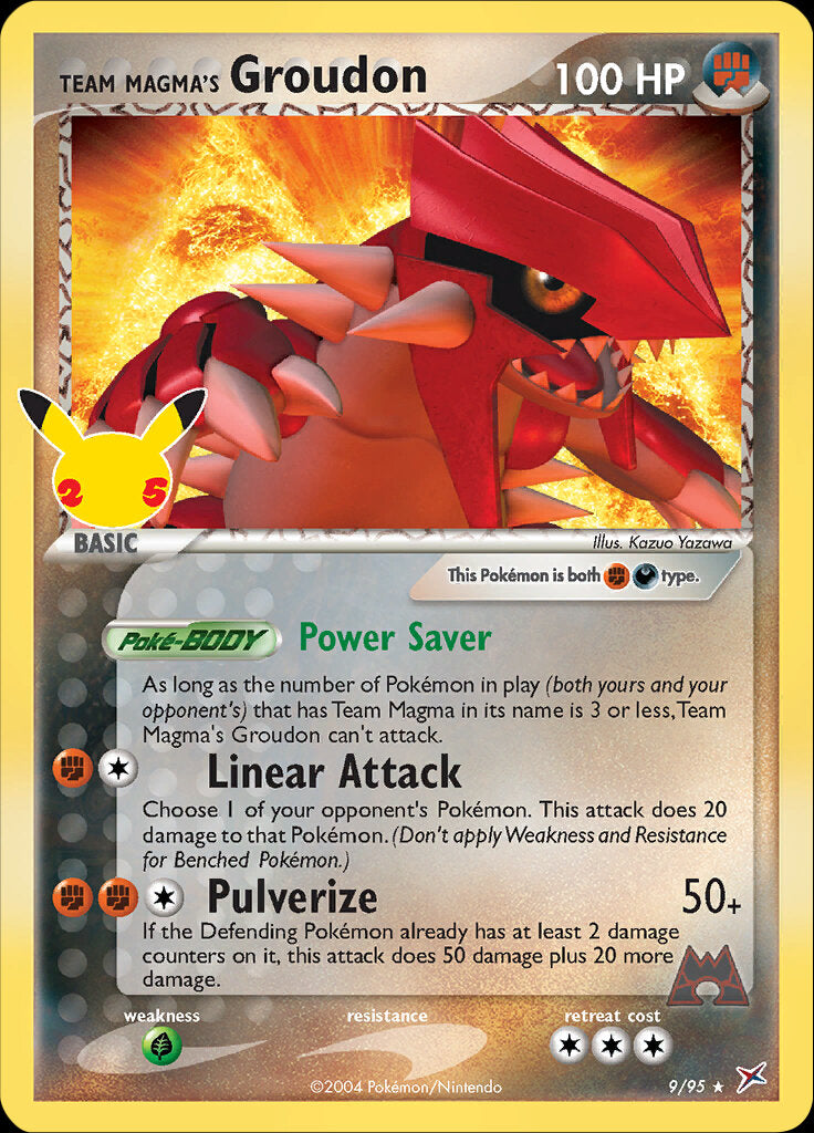 Team Magma's Groudon (9/95) [Celebrations: 25th Anniversary - Classic Collection] | Gear Gaming Bentonville