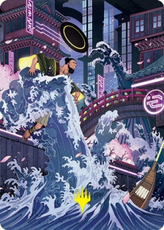 Invoke Despair Art Card (Gold-Stamped Signature) [Kamigawa: Neon Dynasty Art Series] | Gear Gaming Bentonville