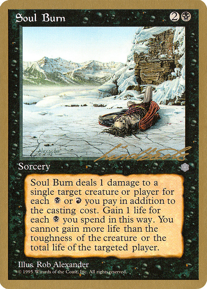 Soul Burn (Leon Lindback) [Pro Tour Collector Set] | Gear Gaming Bentonville